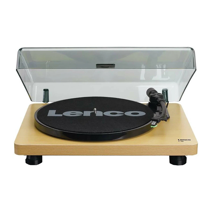 Lenco L-30, L-101 - Record Player Manual