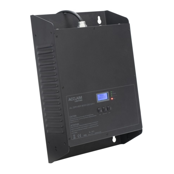 Acclaim Lighting AL Driver C2 Series User Manual