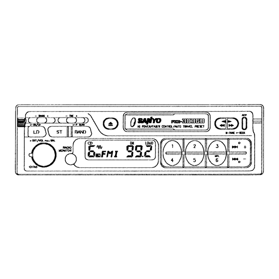 Sanyo FXR-303GB Operating Instructions Manual
