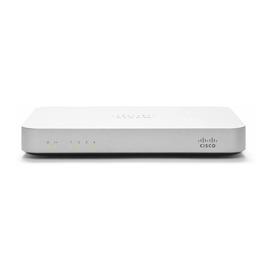 Meraki MX60 Integrated Router Firewall Manuals