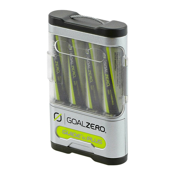 GOAL ZERO Guide 10 Plus User Manual
