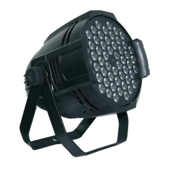 Elan MULTI-PARCAN-54x3W-RGBW User Manual