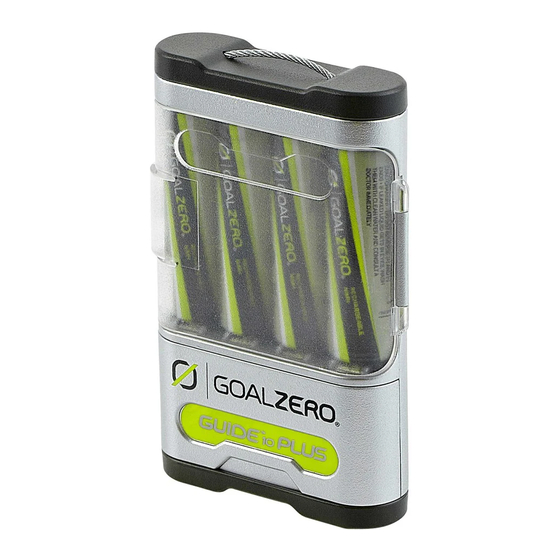 GOAL ZERO Guide 10 plus User Manual