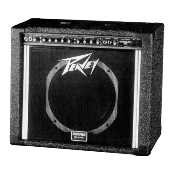 Peavey SPECIAL Special 112 Operating Manual
