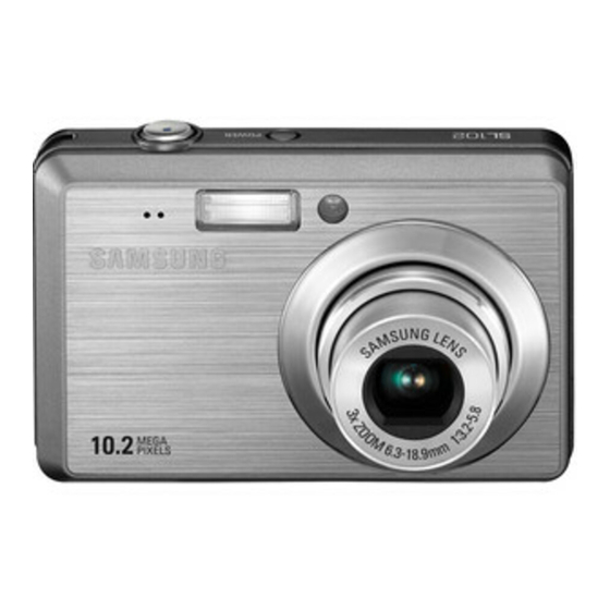Samsung SL102 - Digital Camera - Compact Manuals
