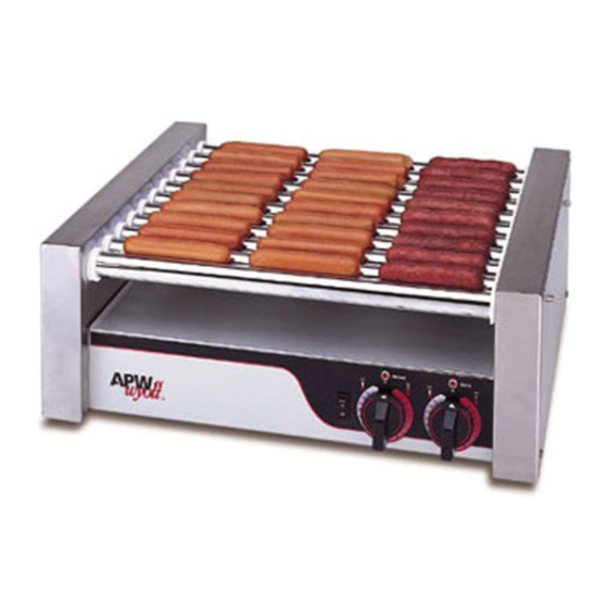 APW Wyott HR-20 Installation And Operating Instructions Manual