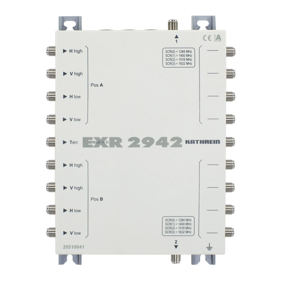 Kathrein EXR 1942 Instructions Manual