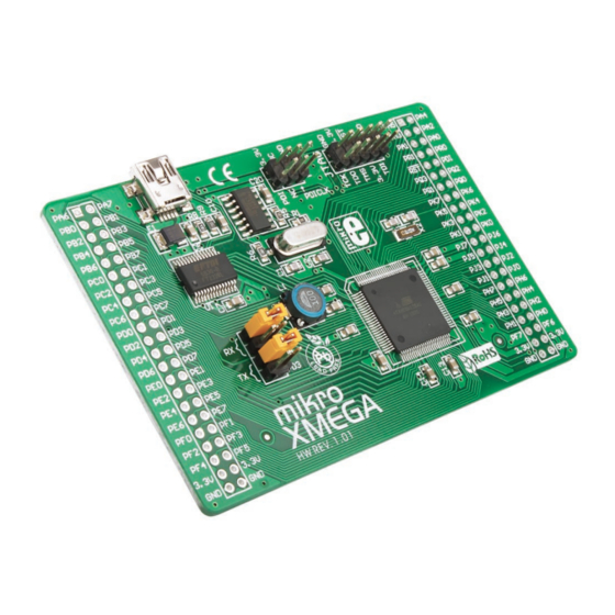 mikroElektronika mikroXMEGA MIKROE-580 Manual