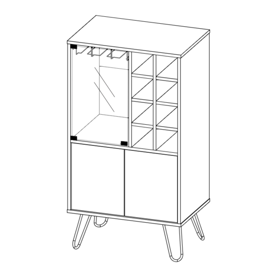 rst brands ASTER SL-BARCAB-1 Bar Cabinet Manuals