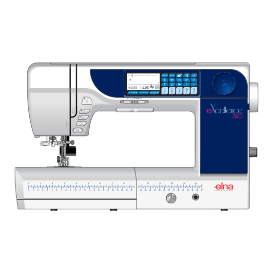ELNA eXcellence 740 Manual