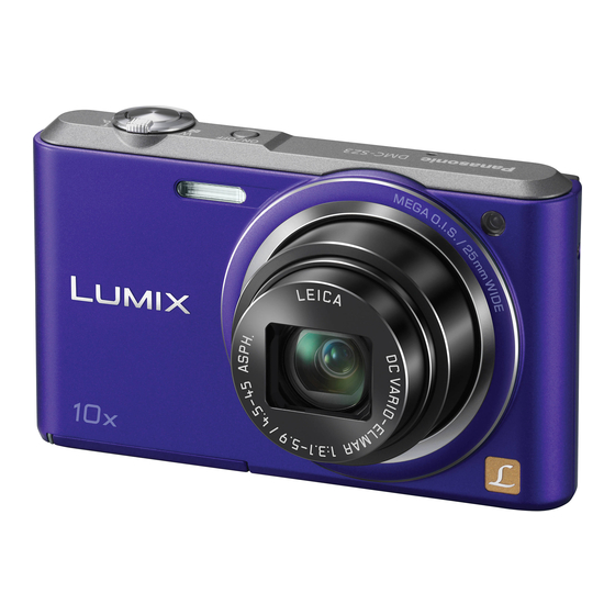 Panasonic DMC-SZ3V Owner's Manual