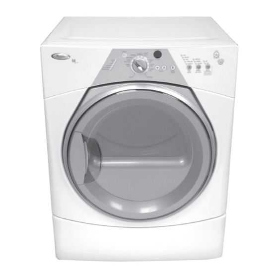 Whirlpool WGD8300SW - w/ Accents Duet Sport Gas Dryer Manual