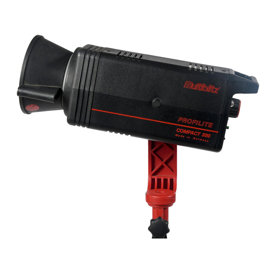 Multiblitz Profilite Compact 300 Instructions For Use Manual