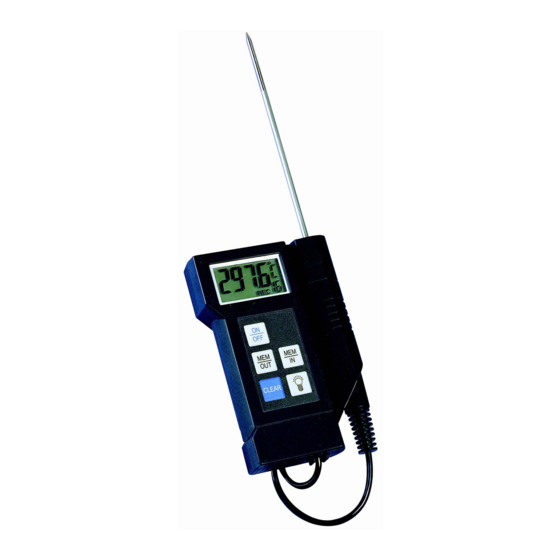 Industrial Temperature Sensors Series P400 Operating Instructions