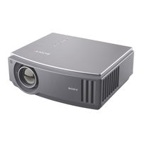 Sony VPL AW15 - LCD Projector - HD Operating Instructions Manual