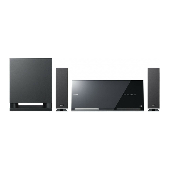 Sony BDV-F700 Manual