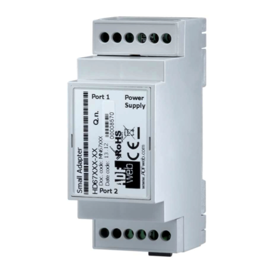 ADF Web HD67B28-B2 User Manual