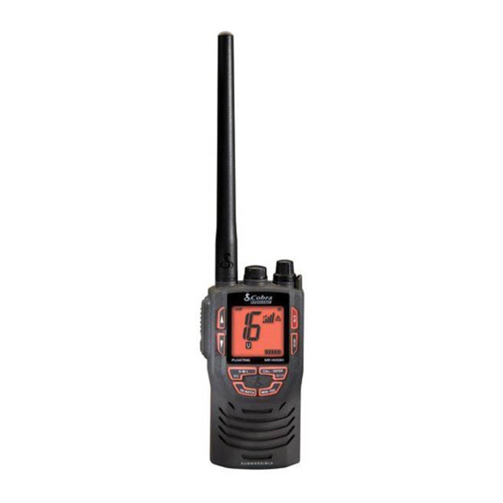 User Manuals: Cobra MARINE MR HH330 FLOAT VHF Radio