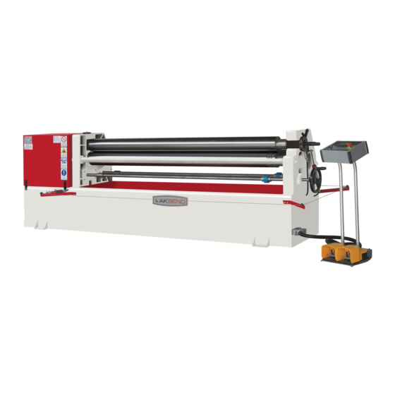 AKYAPAK ASM Asymmetrical Plate Roll Manuals