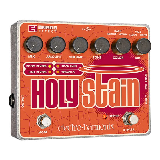 Electro-Harmonix HOLY STAIN Quick Manual