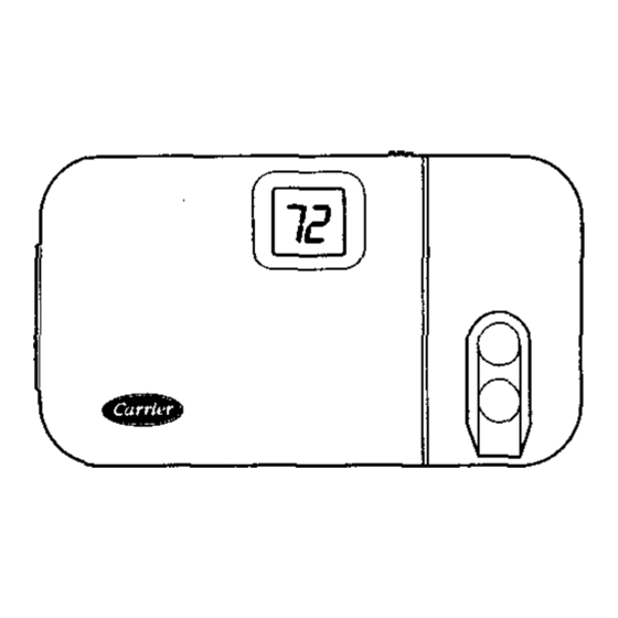 Carrier TSTATCCNTT01-B Installation And Operating Instructions Manual