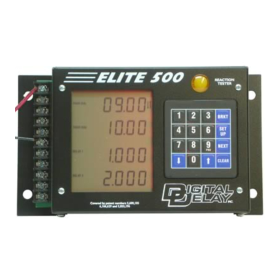 DIGITAL DELAY ELITE 500 Manuals