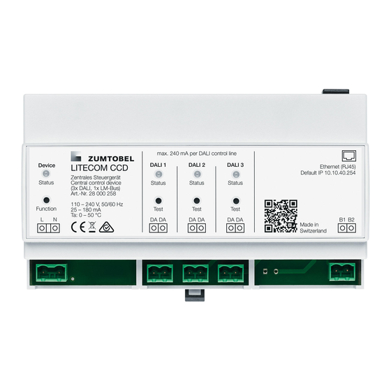 Zumtobel LITECOM Commissioning Instructions