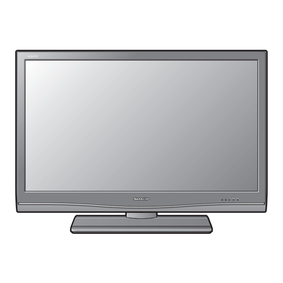 Sharp Aquos LC-37G20E Operation Manual
