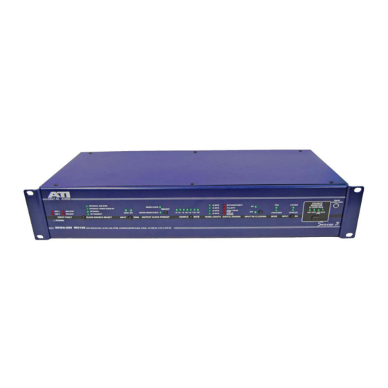 ATI Audio MCDA-208/WC106 Operating And Maintenance Manual