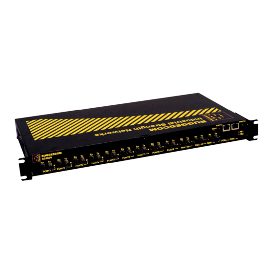RuggedCom RuggedSwitch RS1600 Installation Manual