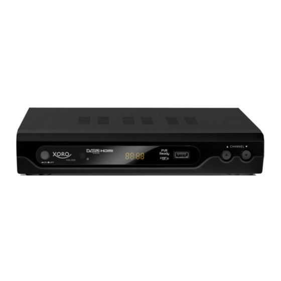 Xoro HRS 8500 User Manual
