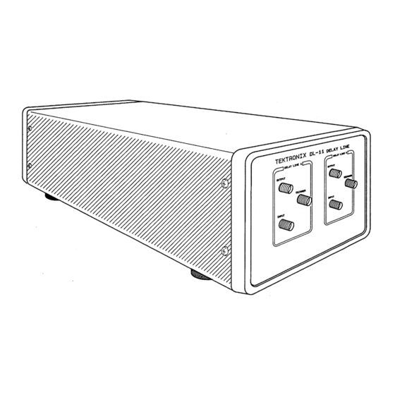 Tektronix DL-11 DELAY LINE Manuals