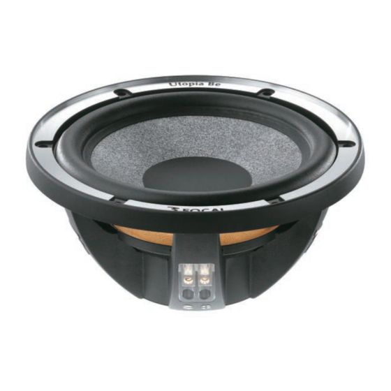 Focal Utopia Be 6 W3 Be Specification Sheet