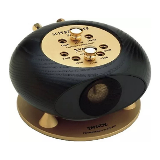 Tannoy SuperTweeter ST-100 User Manual