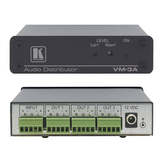 Kramer VM-3A User Manual