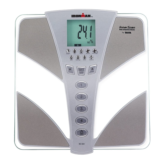 Tanita InnerScan BC-554 Instruction Manual
