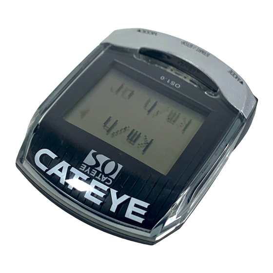 Cateye PERSONAL CYCLOCOMPUTER OS 1.0 Reference Manual