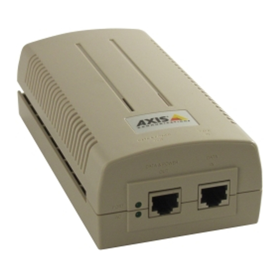 Axis T8123 High PoE 30 W Manuals