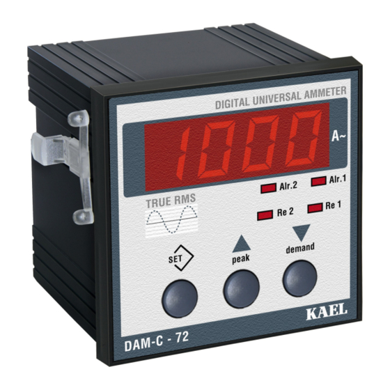 KAEL DAM-C-72 Quick Start Manual