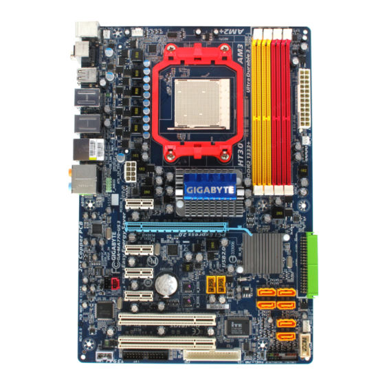 Gigabyte GA-MA770-US3 User Manual