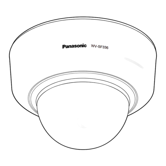 Panasonic WV-SF330 Series Installation Manual