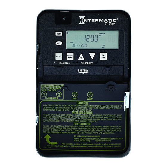 Intermatic ET1705C Installation And User Instructions
