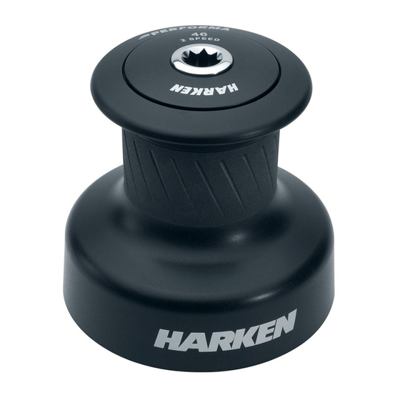 Harken Radial Winch 40.2 PT BBB Installation And Maintenance Manual