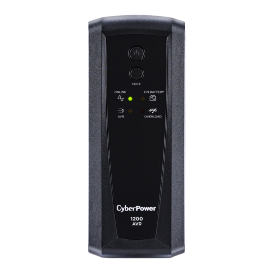 CyberPower CP1500AVRL User Manual