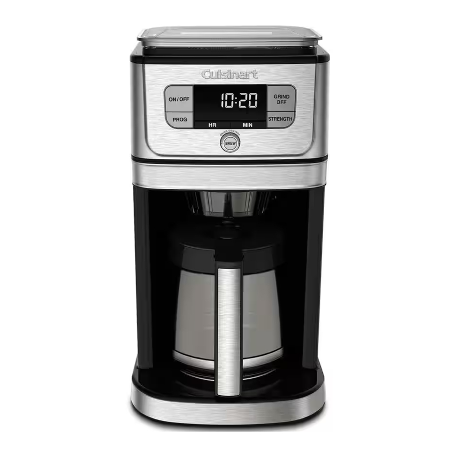 Cuisinart Burr Grind & Brew DGB-800 Series Manual