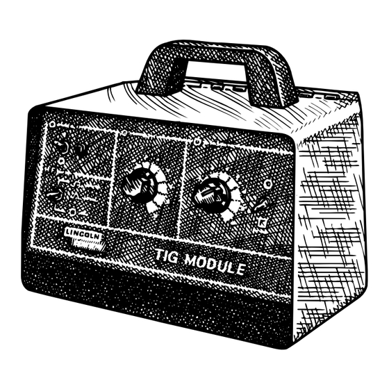 Lincoln Electric TIG MODULE IM528-B Operator's Manual