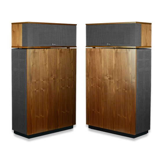 Klipsch Klipschorn Owner's Manual