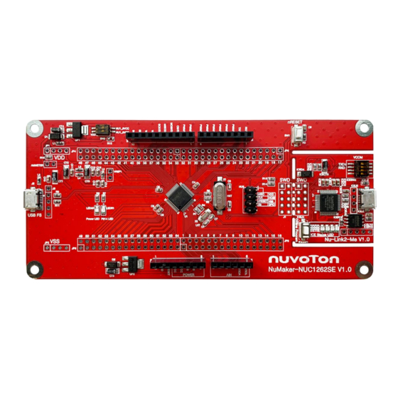 Nuvoton NuMaker NUC1262SE User Manual