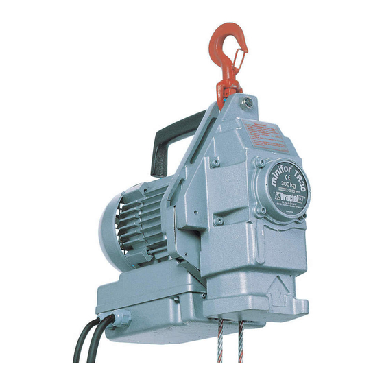 Tractel minifor TR 10 Operation And Maintenance Manual