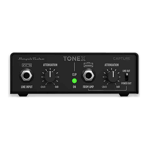 IK Multimedia TONEX Capture User Manual